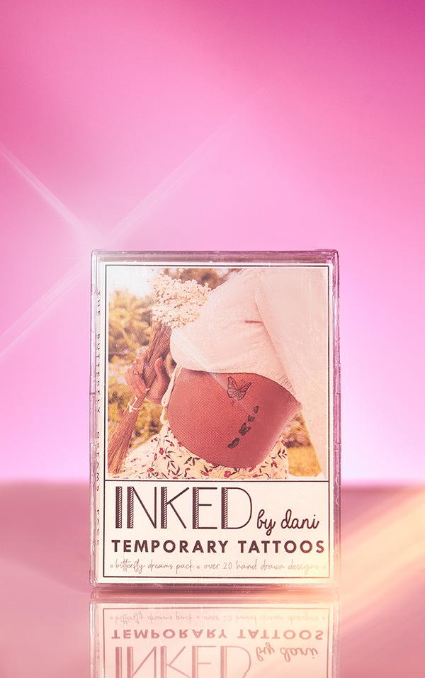 INKED By Dani Temporary Tattoos Butterfly Dreams Pack | Beauty ...
