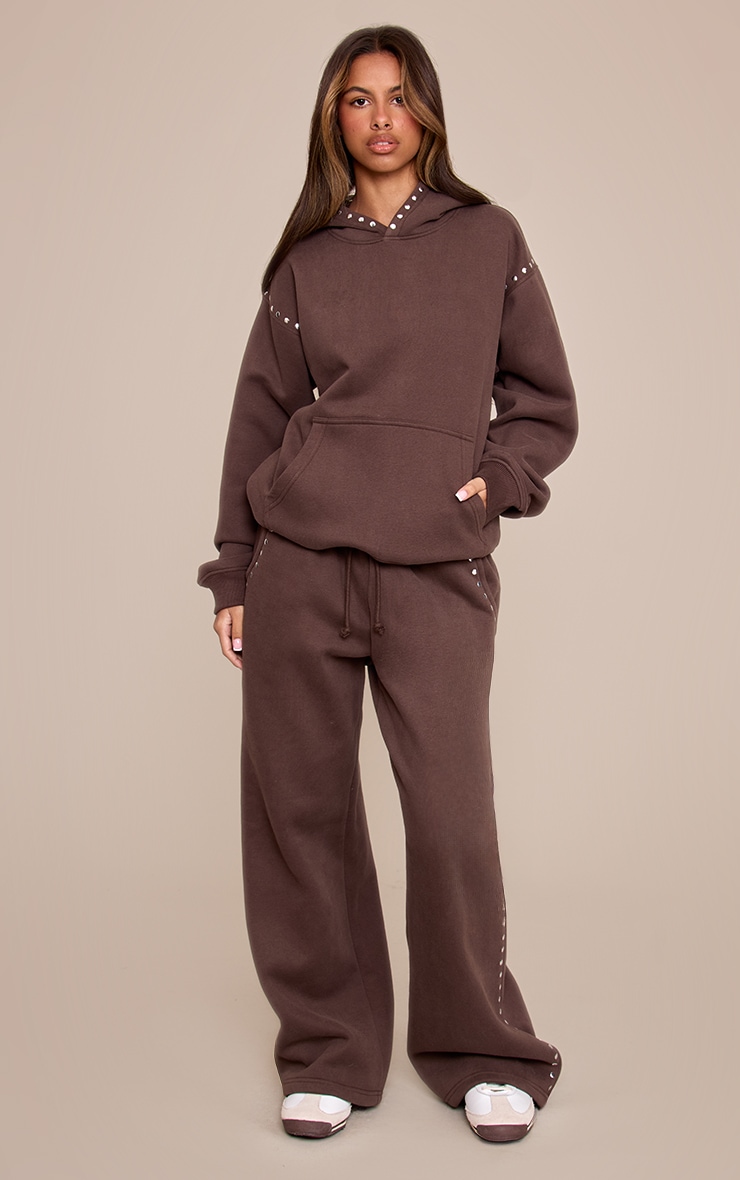 Petite Chocolate Stud Detail Joggers image 2