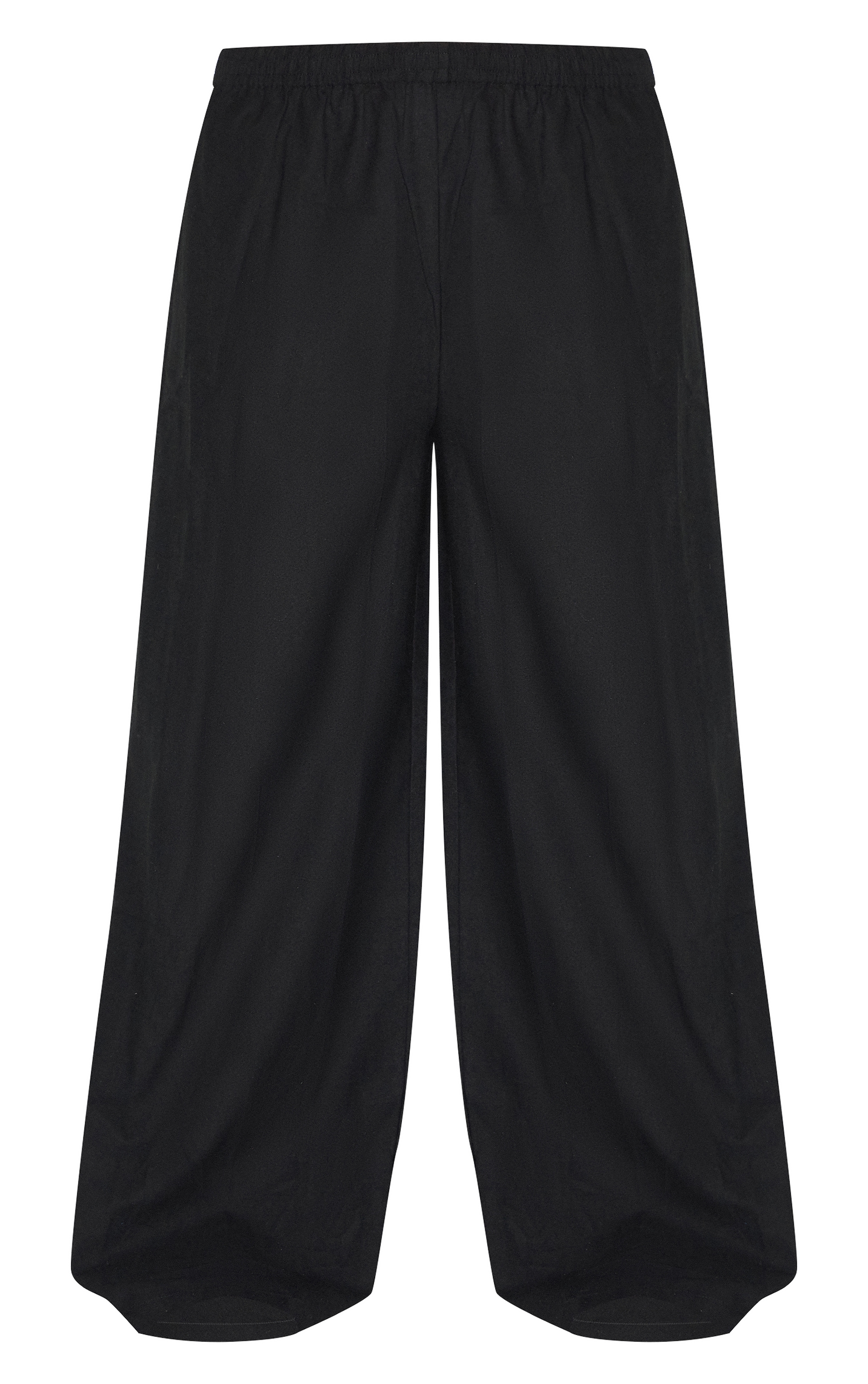 Pantalon Droit Noir Taille Élastiquée Grande Taille image 5
