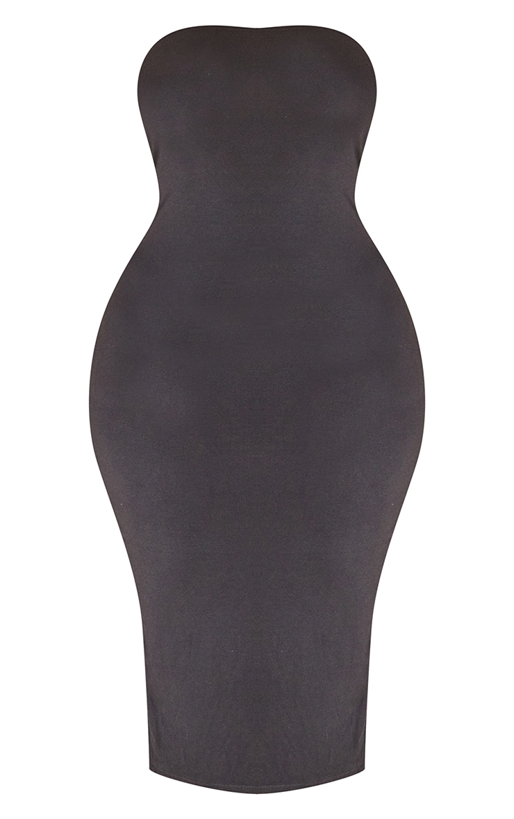 Plus Black Bandeau Midaxi Dress image 5