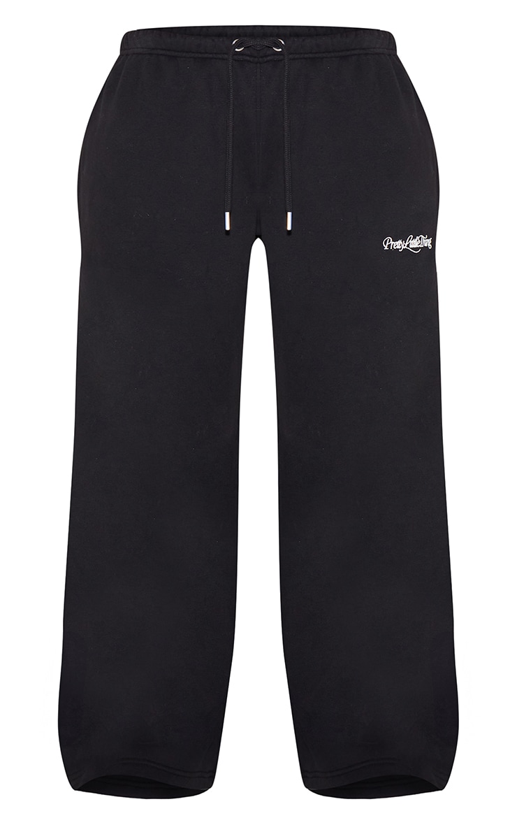 Petite Jogging large noir à logo "PrettyLittleThing" image 5