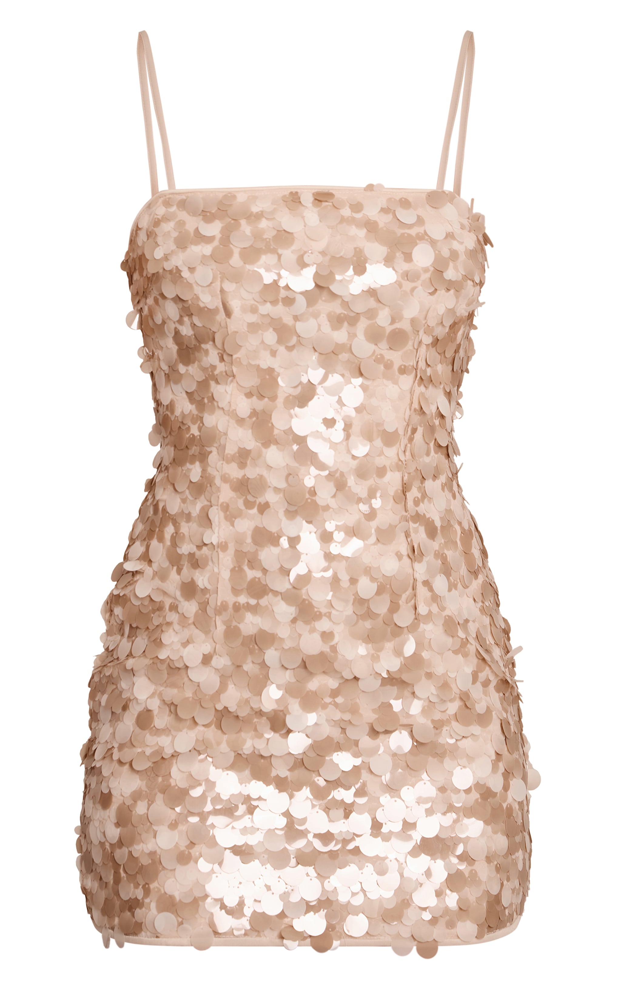 Stone Sequin Strappy Bodycon Dress image 5