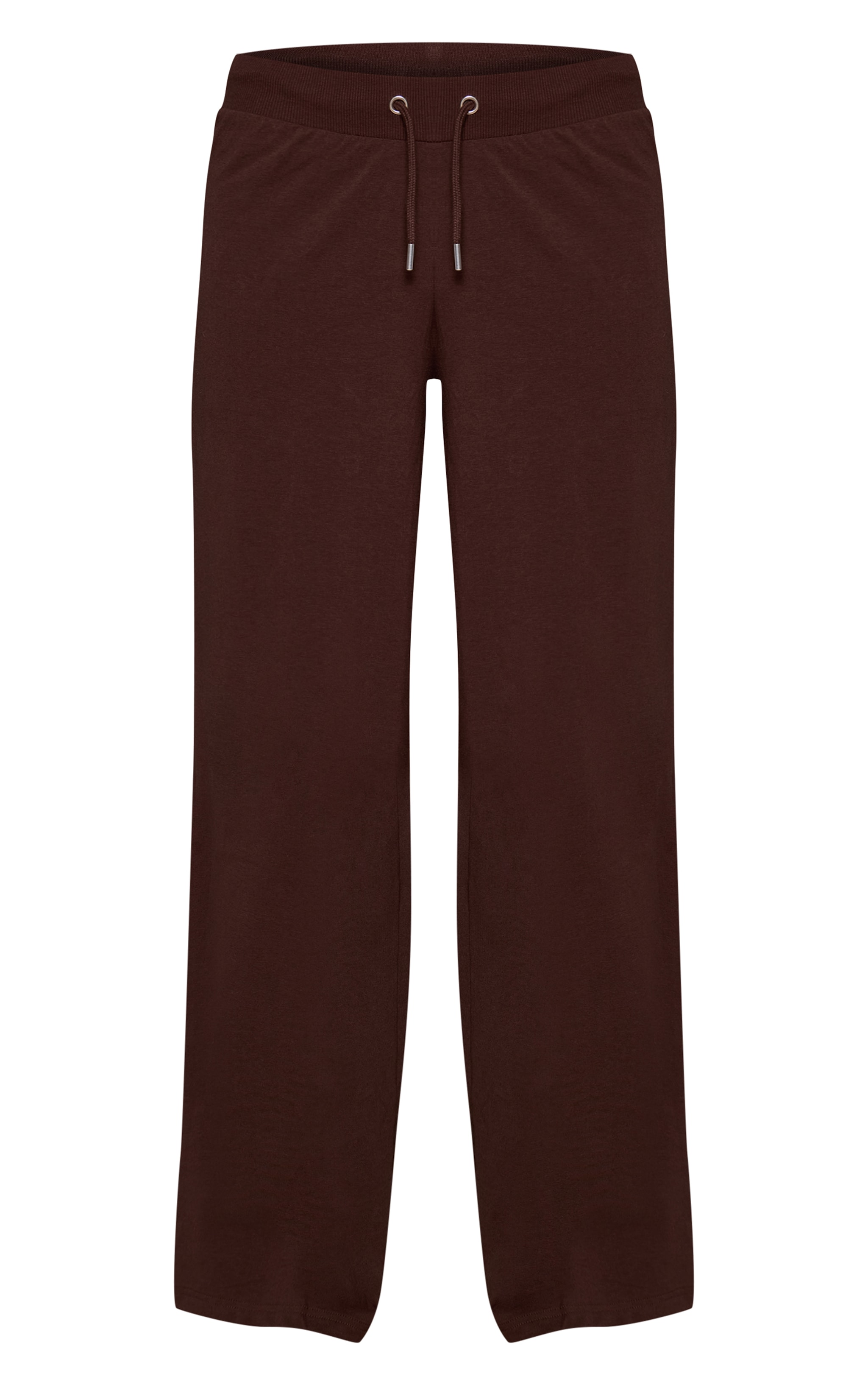 Chocolate Casual Straight Leg Trousers image 5