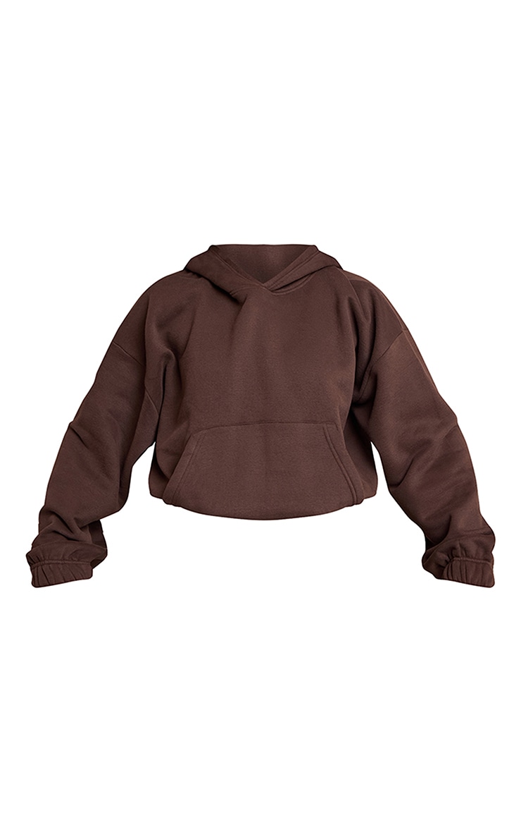 Hoodie bouffant chocolat à doublure en polaire image 5