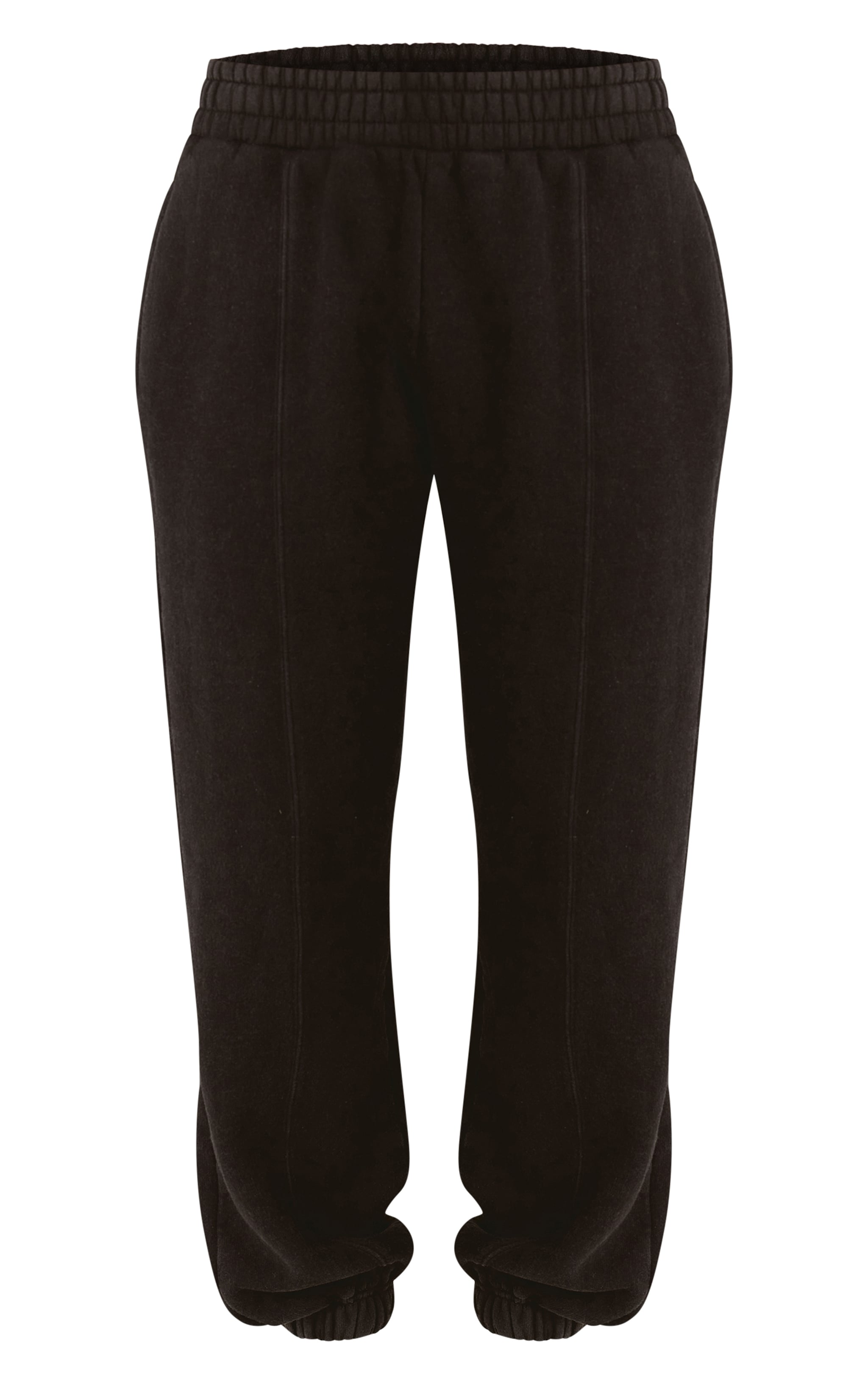 Charcoal Acid Wash Panel Seam Cuff Sweatpant image 5