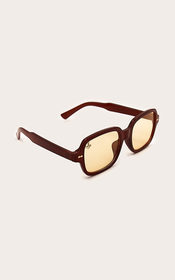 Jeepers Peepers Orange Square Frame Orange Lens Sunglasses image 3