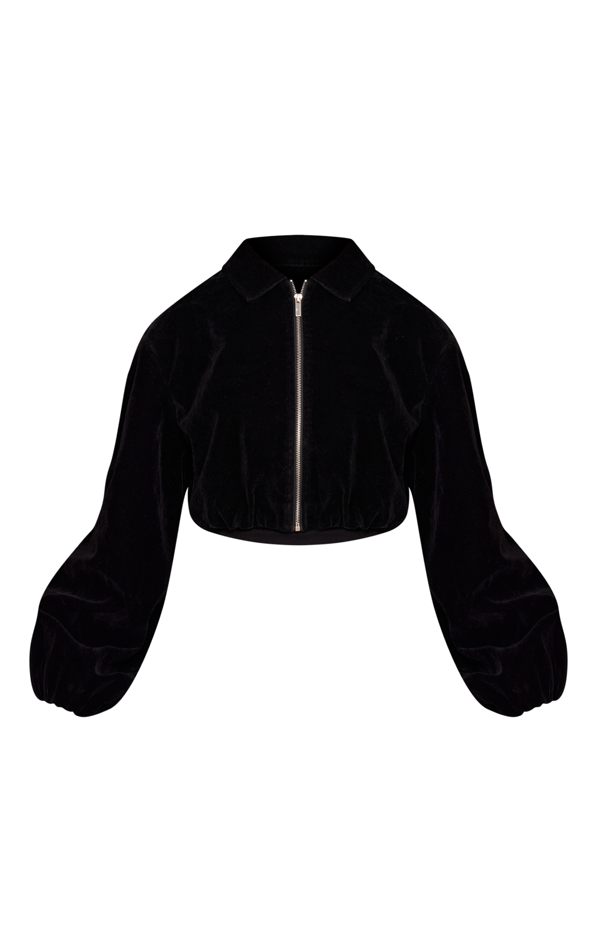 Petite Black Suede Balloon Sleeve Jacket image 5