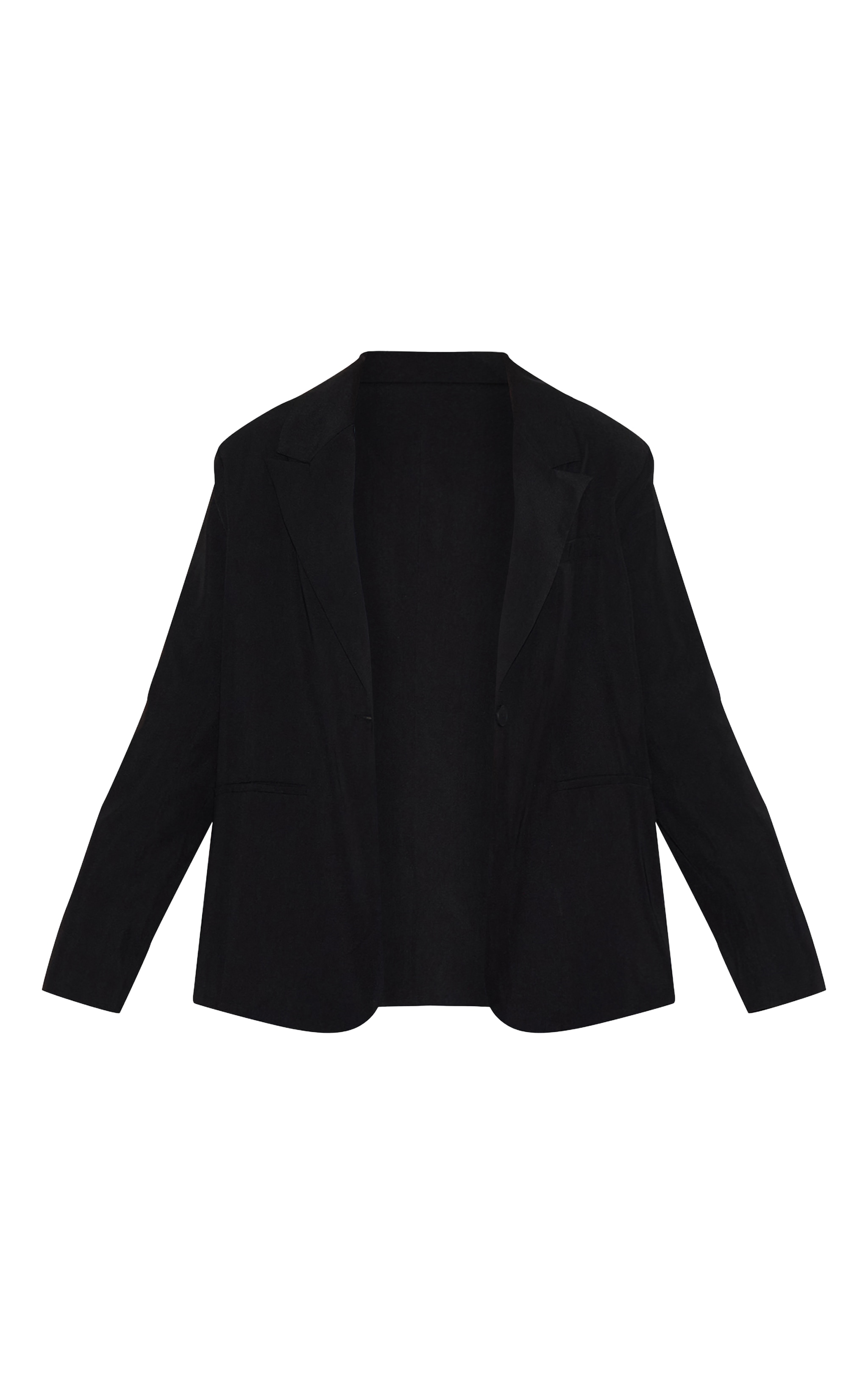 Plus Blazer oversize noir à col exagéré image 5