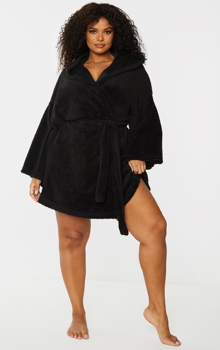 Black borg dressing gown clearance