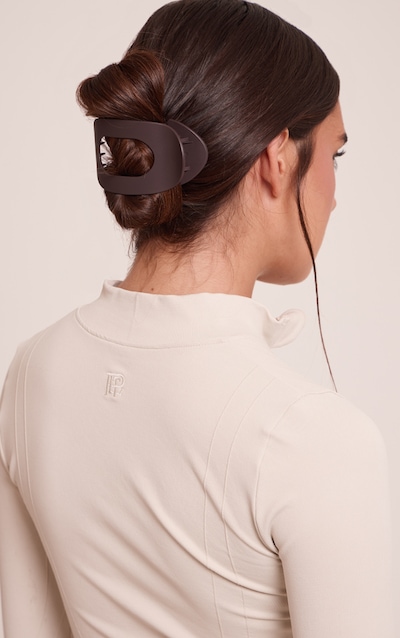 Chocolate Matte Claw Hair Clip