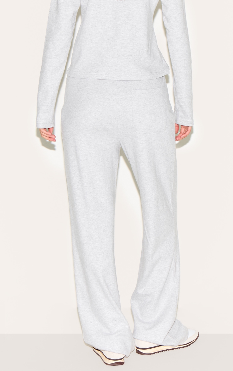 Light Grey Low Rise Super Soft Straight Leg Pants image 3