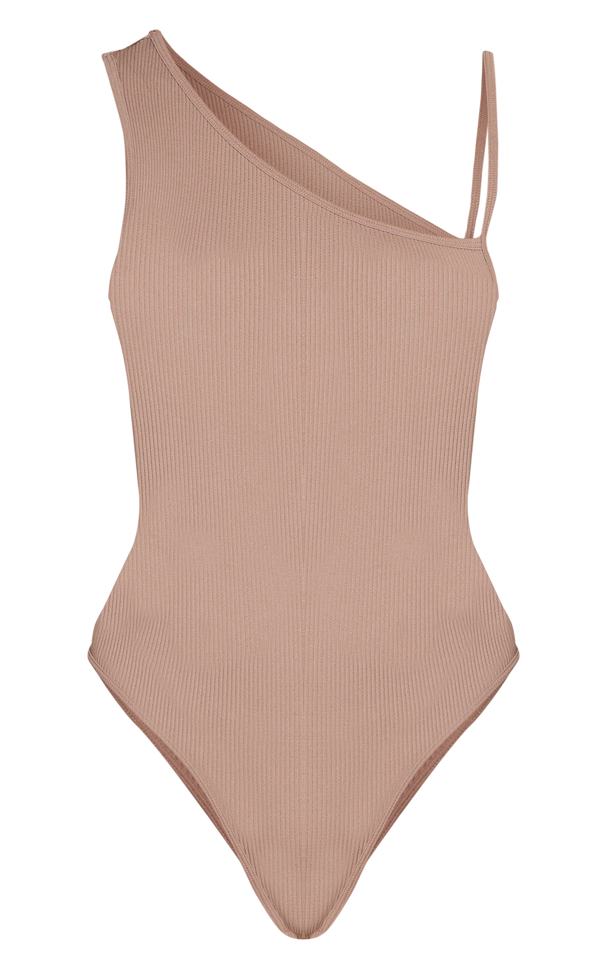 Mushroom Snatched Rib Strap Detail Bodysuit image 5