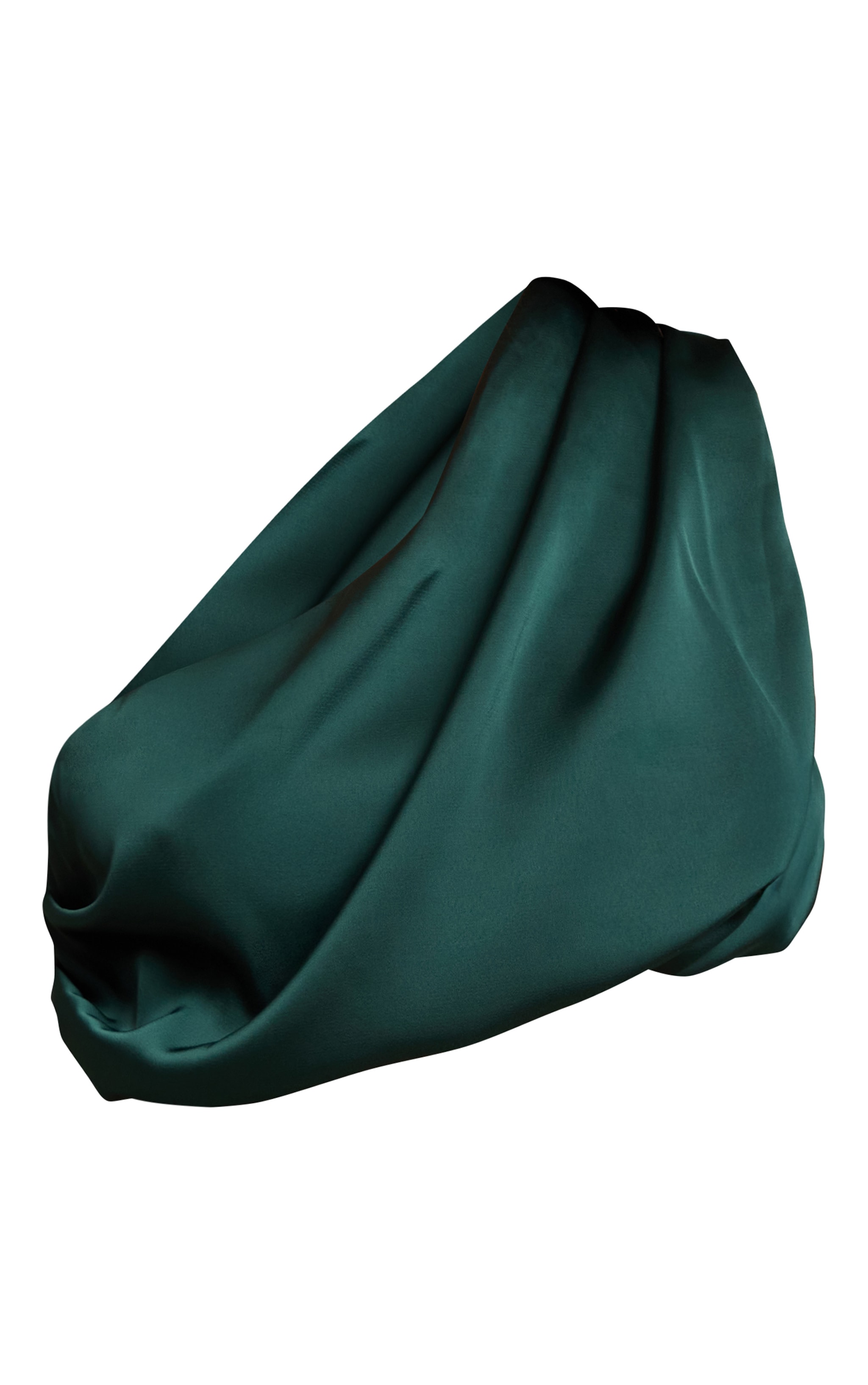 Petite Dark Olive Flowy Drape Bandeau Top image 5