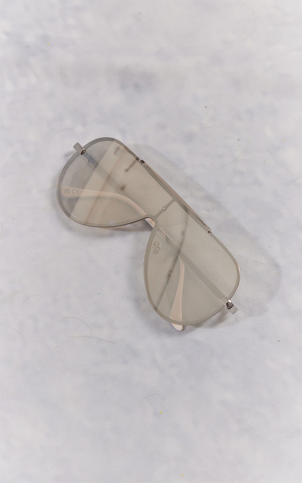 Clear Mirror Metal Aviator Sunglasses PrettyLittleThing