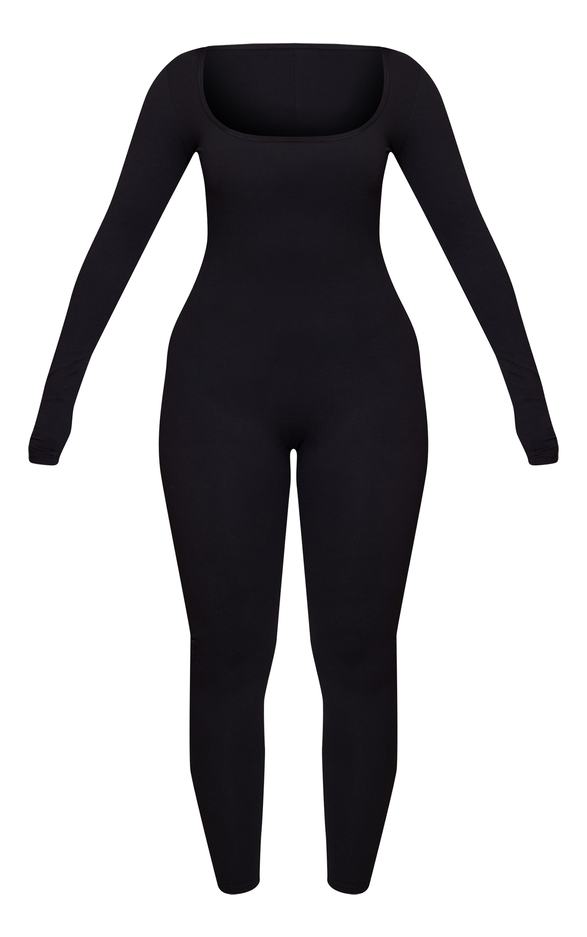 Shape Black Contrast Active Sculpt Long Sleeve Jumpsuit image 5