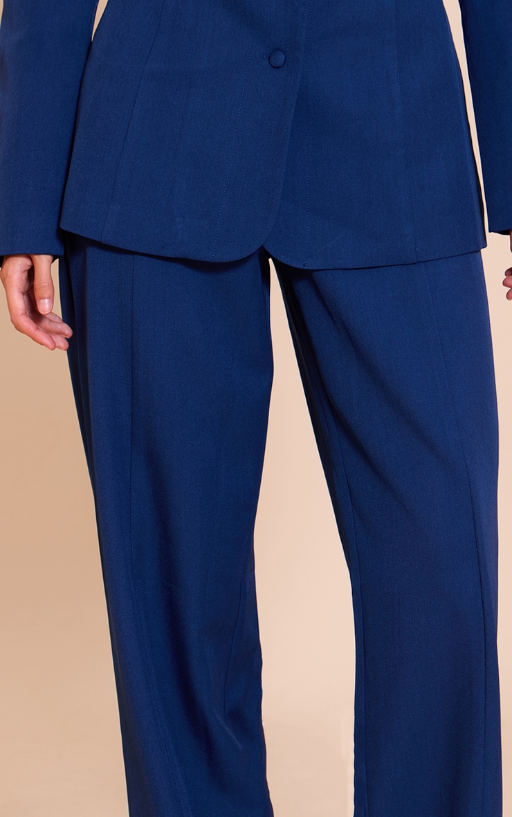 Pantalon de tailleur large bleu marine image 4