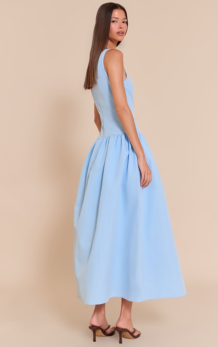 Light Blue Taille Basse Mi-Longue image 2