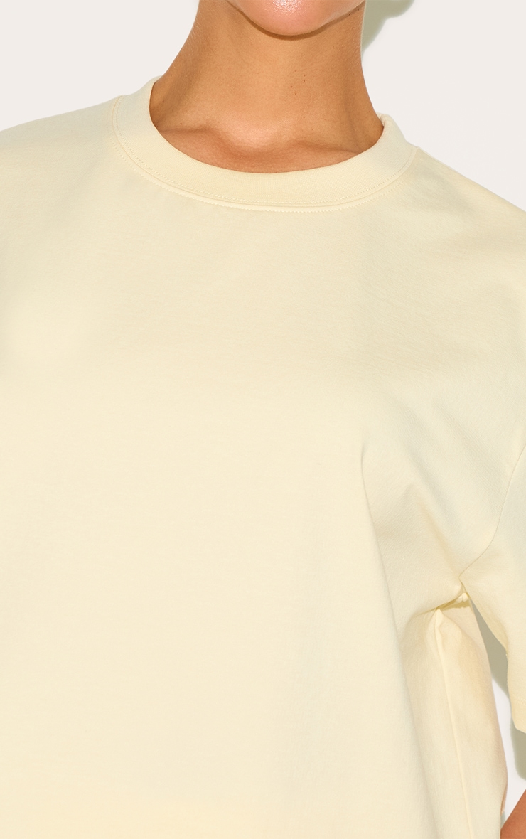 Petite Butter Cream Cotton Oversized T-shirt | Petite | PLT KSA