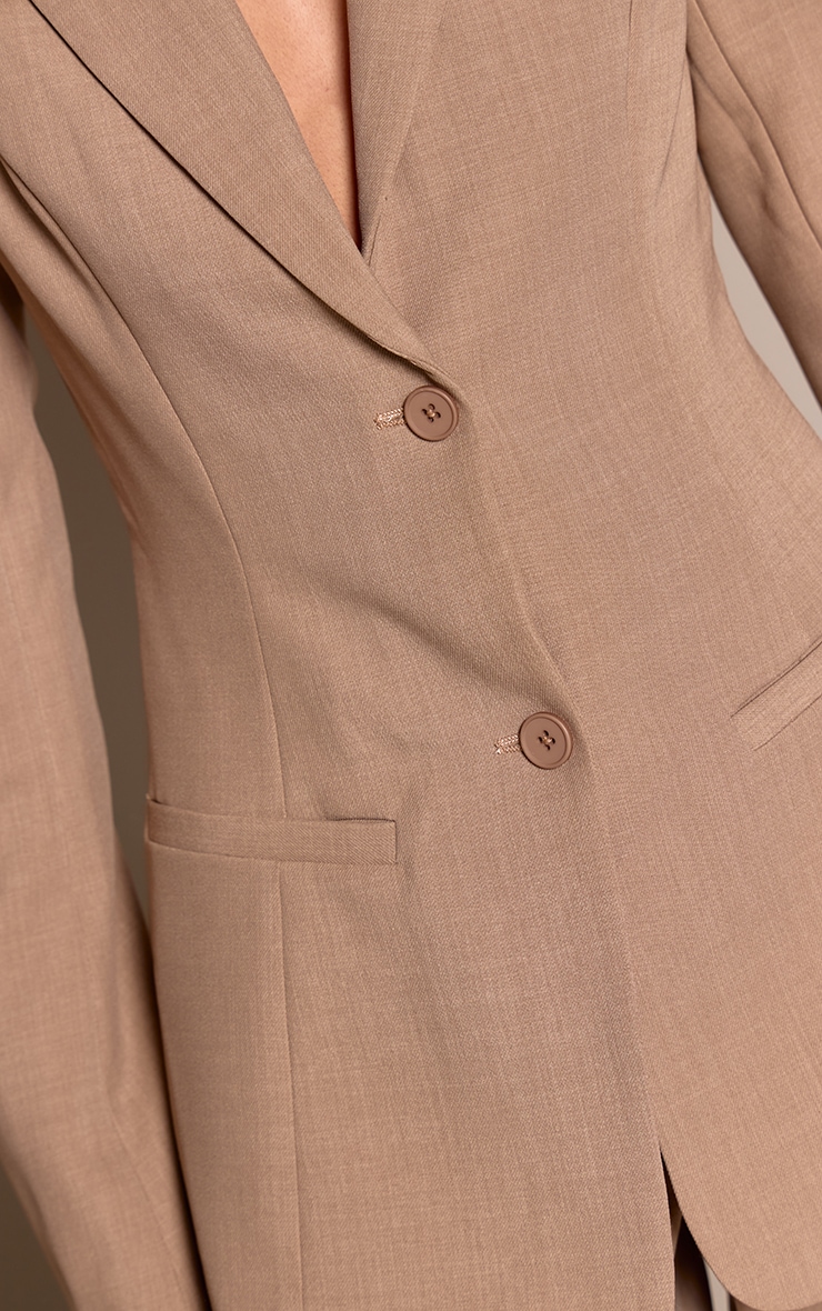 Stone Backless Fitted Blazer image 4