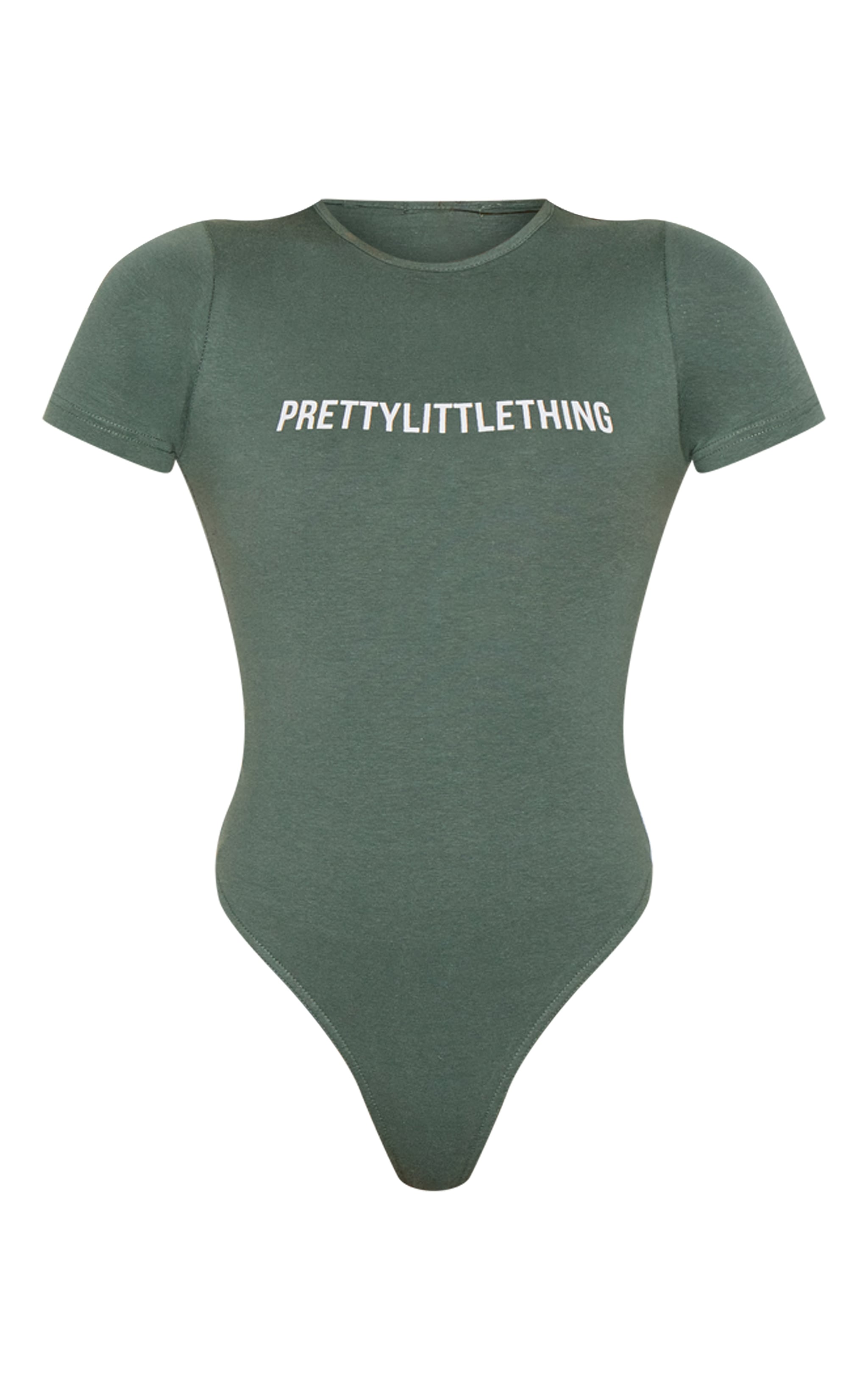 PRETTYLITTLETHING Body bleu-vert à logo et manches courtes image 5