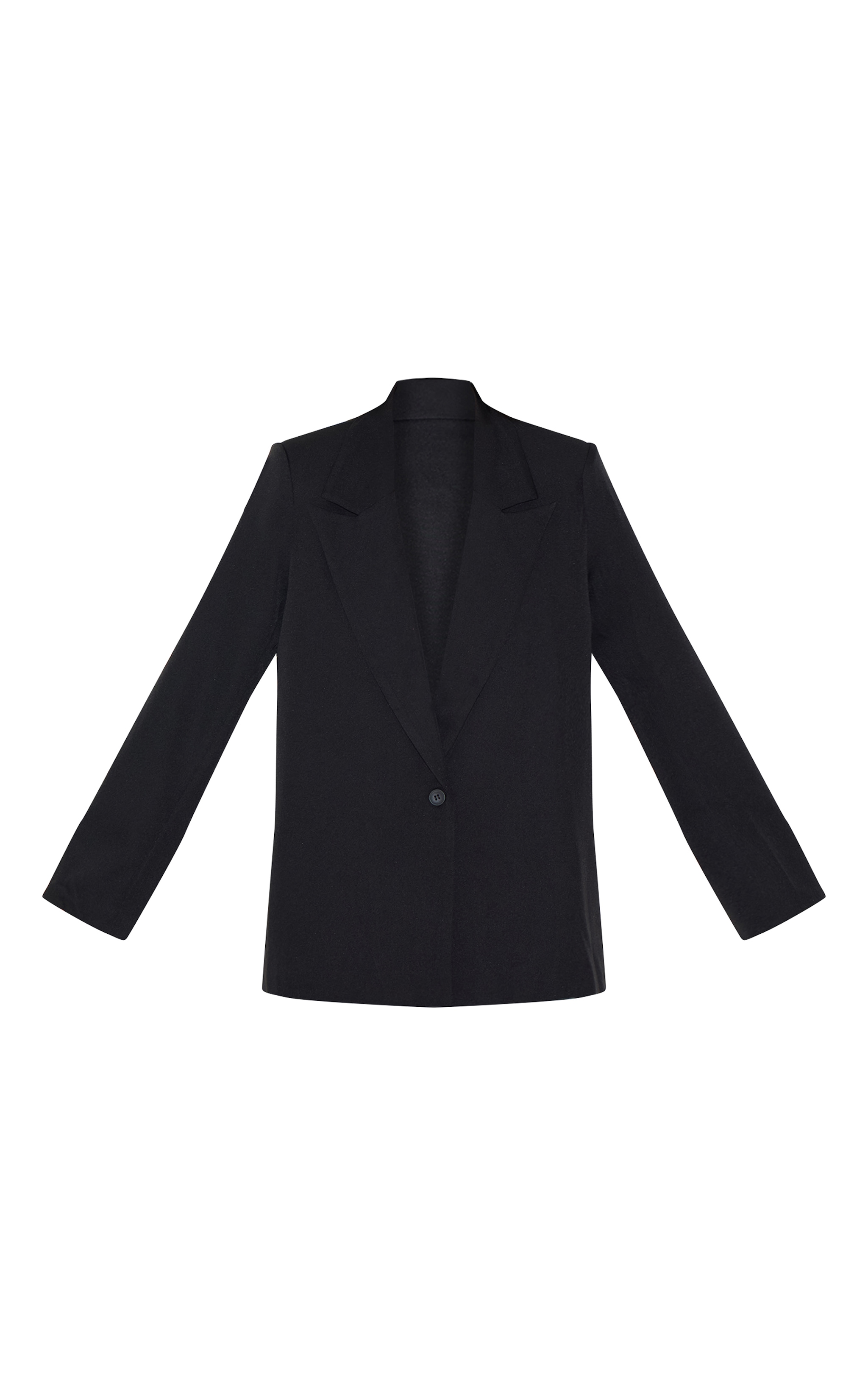 Blazer oversize noir à détail bouton image 5