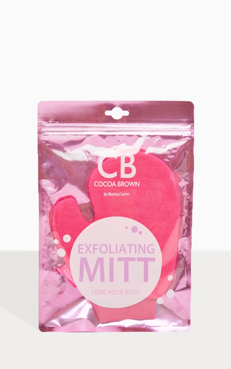 Cocoa Brown Exfoliating Thumb Mitt 2