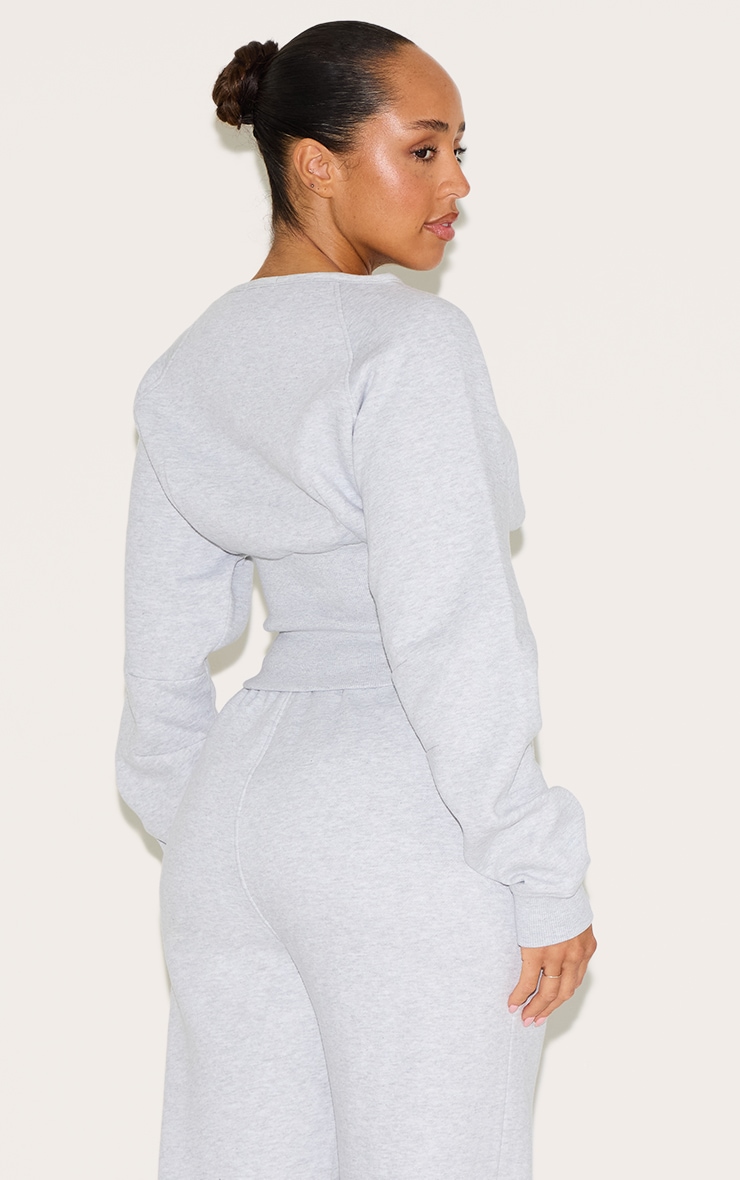 Shape Sweat gris cendré à col bateau et taille cintrée image 2