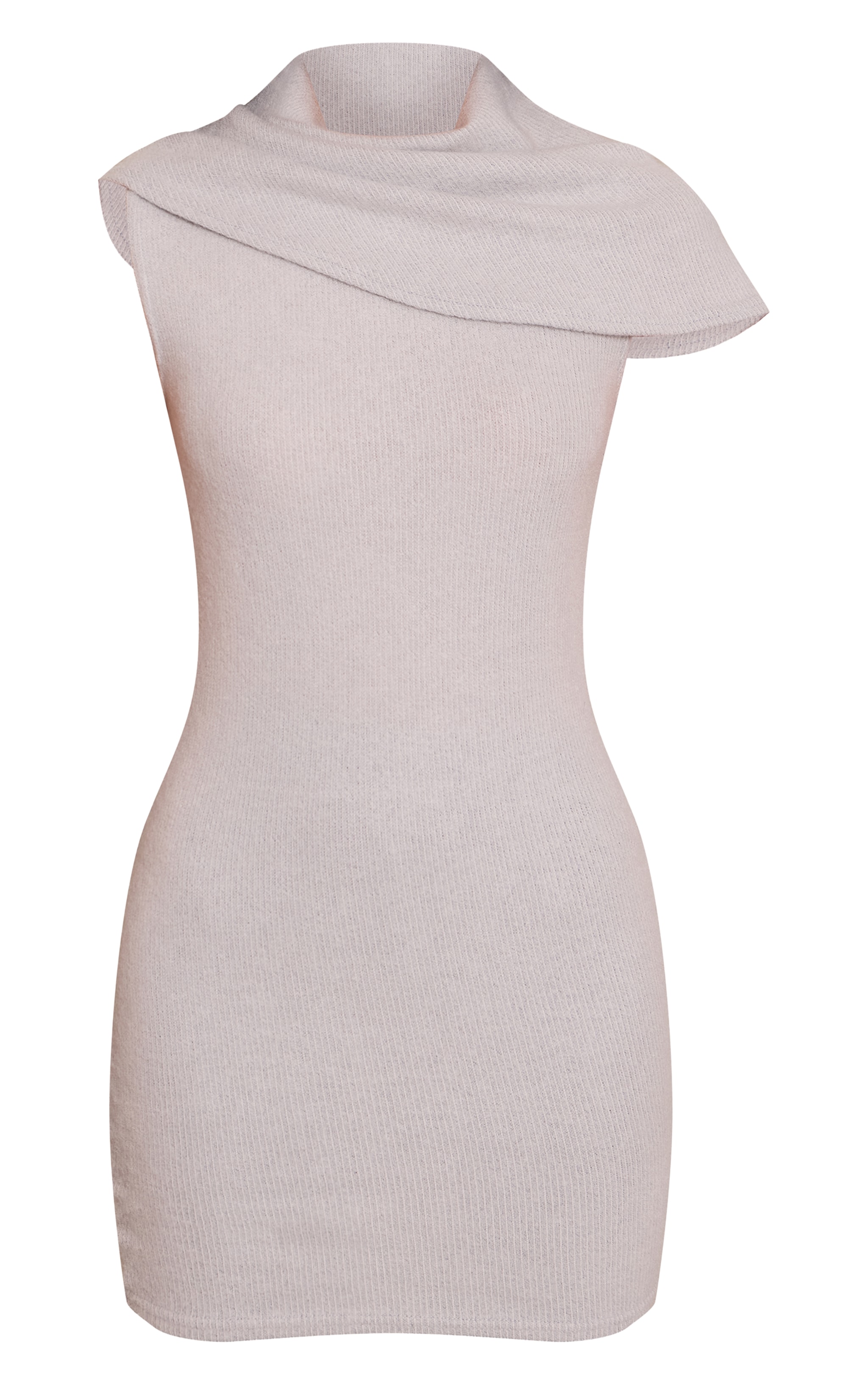 Grey Draped Scarf Detail Bodycon Dress image 5
