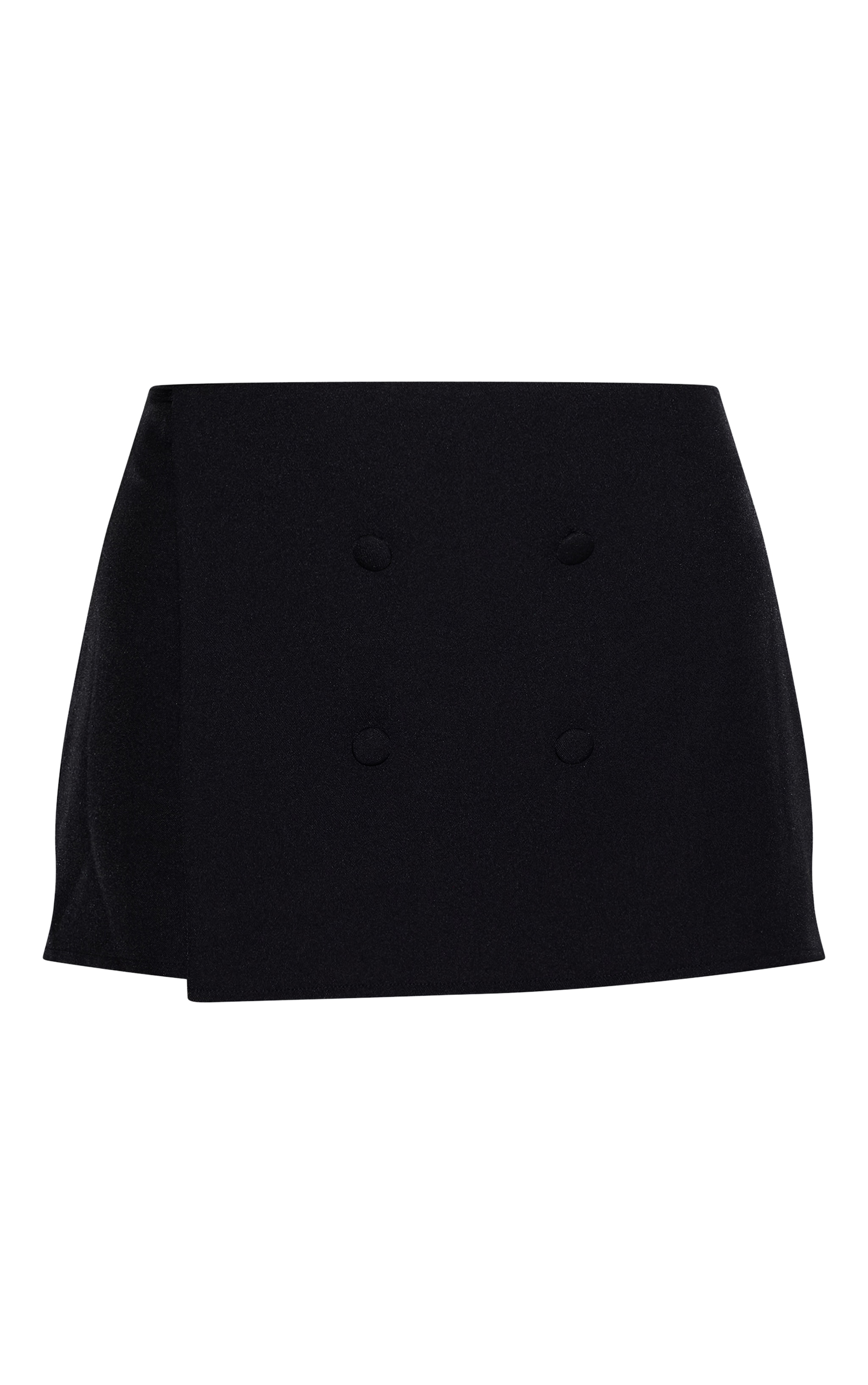 Black Button Detail Skort image 6