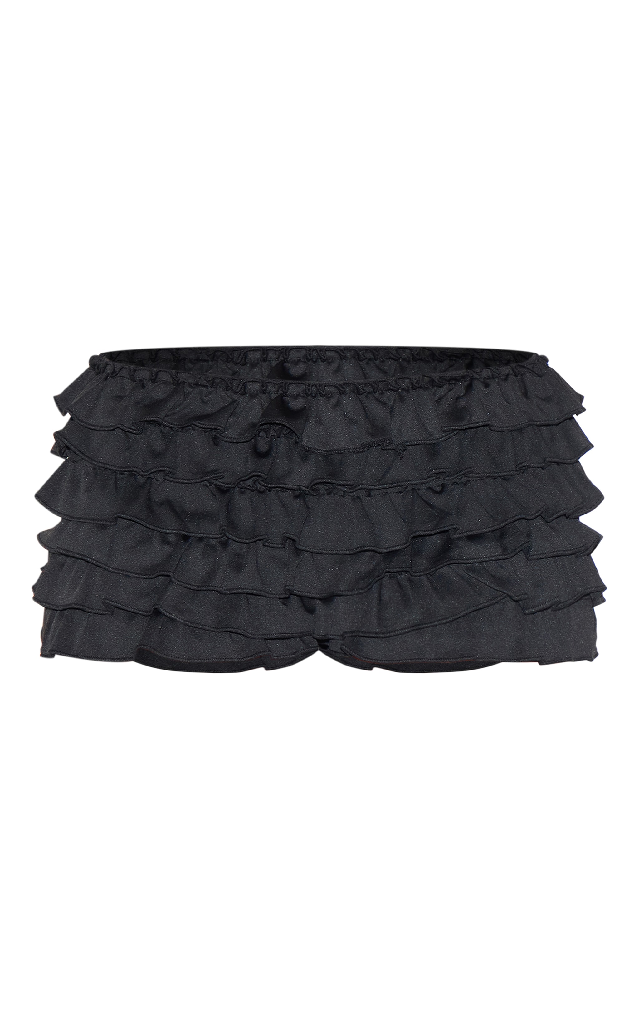 Black Extreme Frilly Bloomer Shorts image 6
