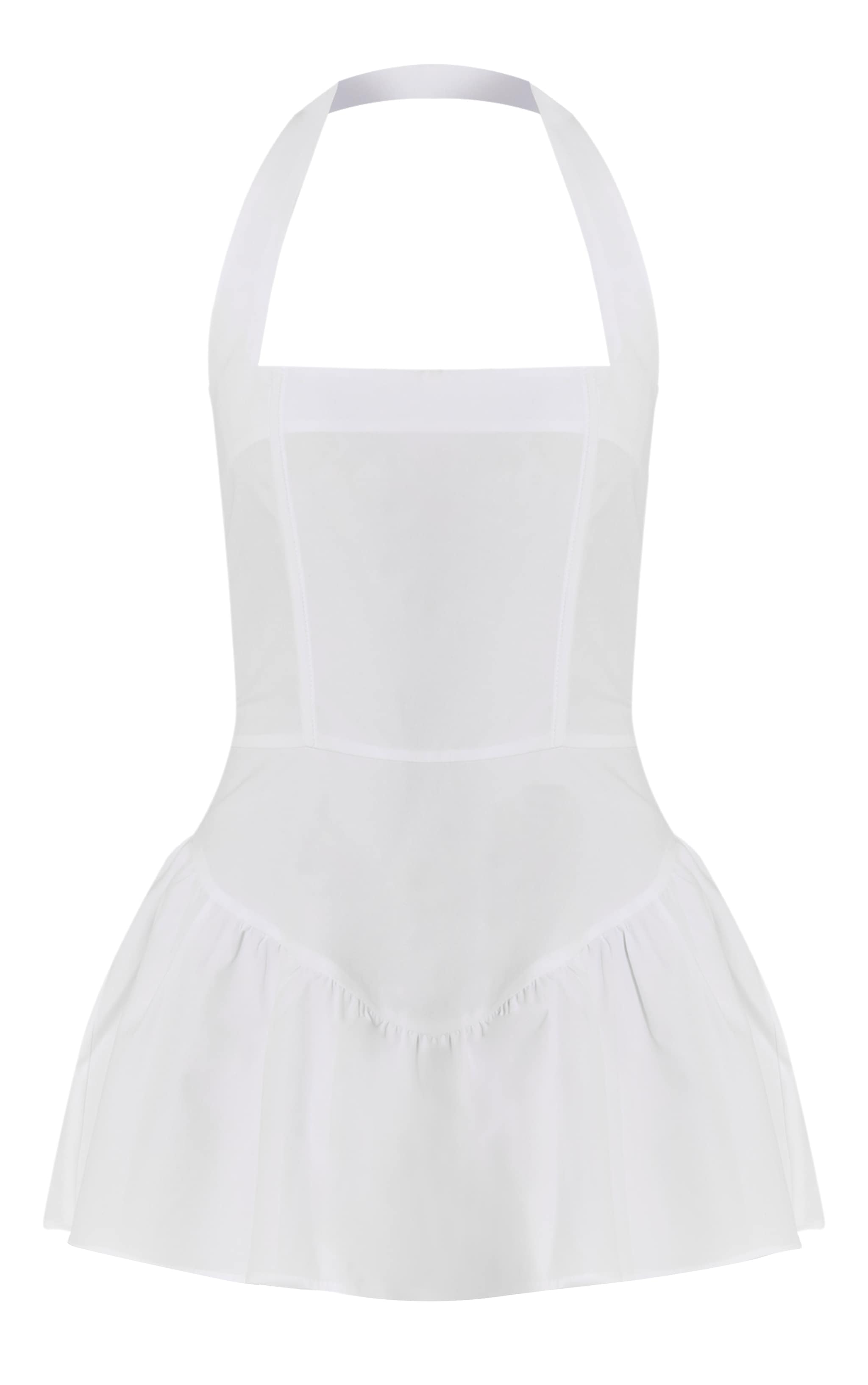 Combishort fluide blanc à dos nu et taille tombante image 5