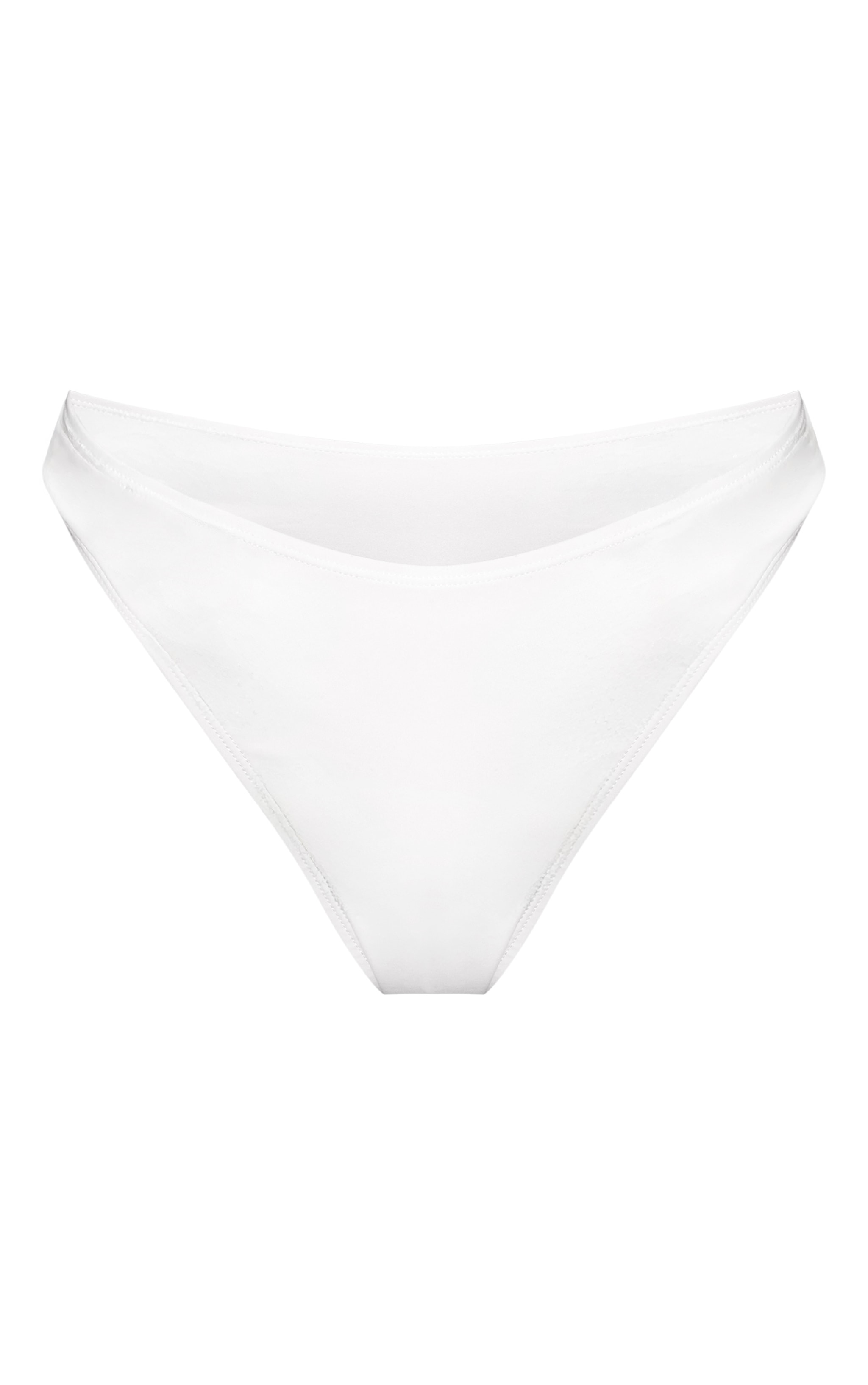 Bas de maillot de bain tanga basique blanc image 5