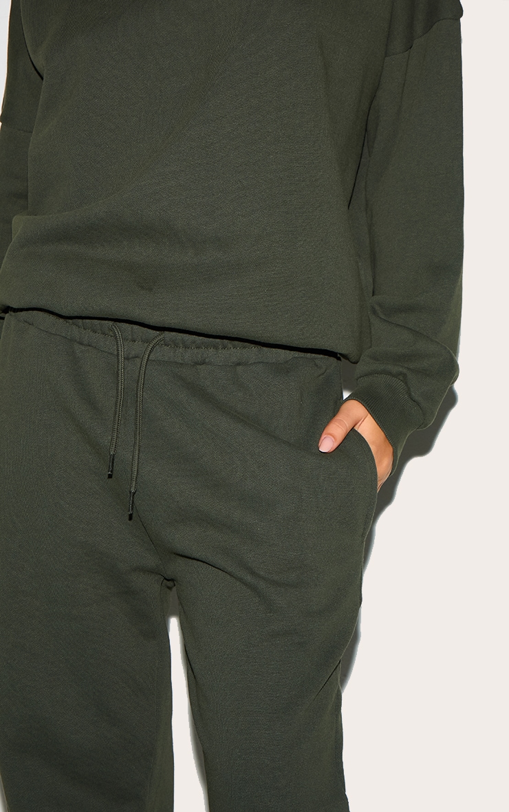 Khaki Premium Cuffed Sweat Joggers image 4