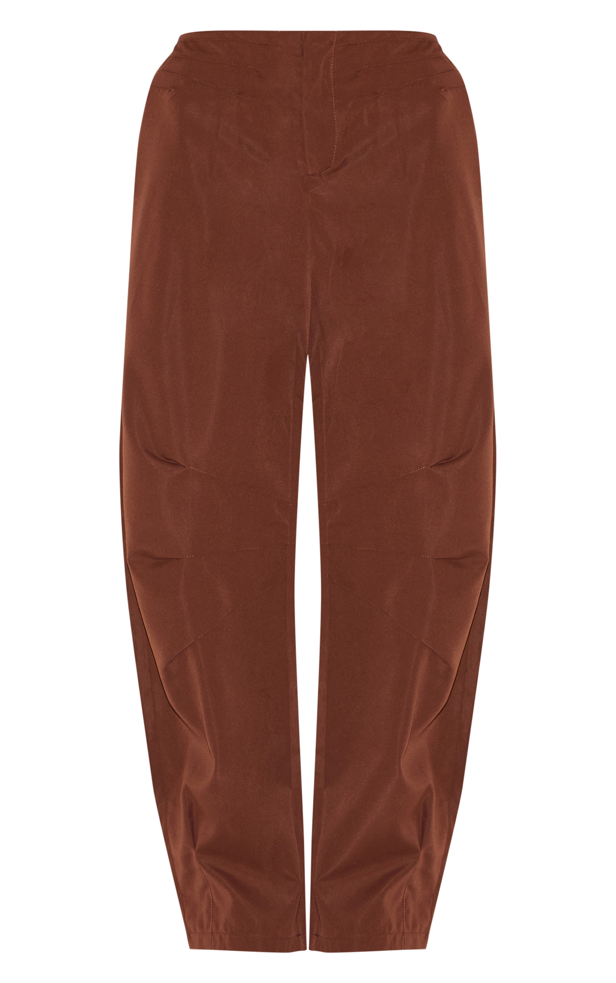 Pantalon de tailleur cocon tissé chocolat image 5