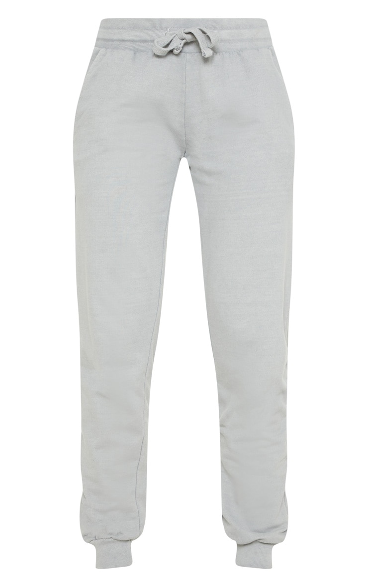 Space Grey Casual Tie Waist Joggers