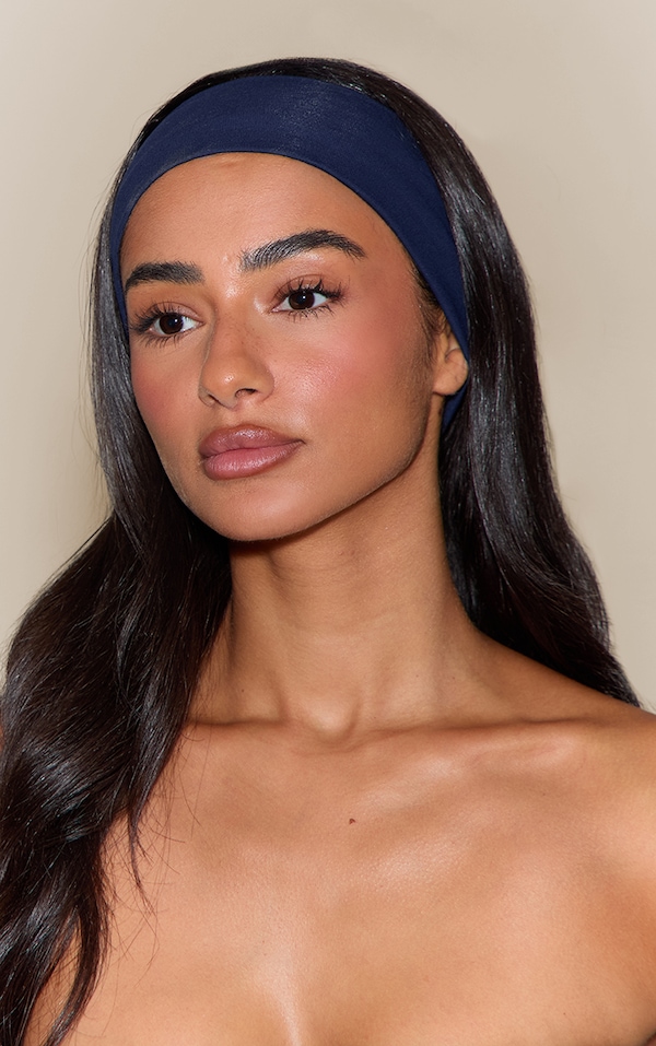 Navy Thick Jersey Headband