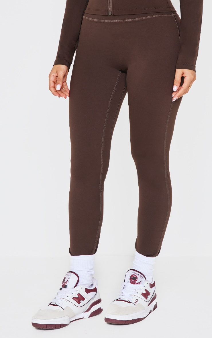 Petite Espresso Sculpt High Waist Gym Leggings image 2