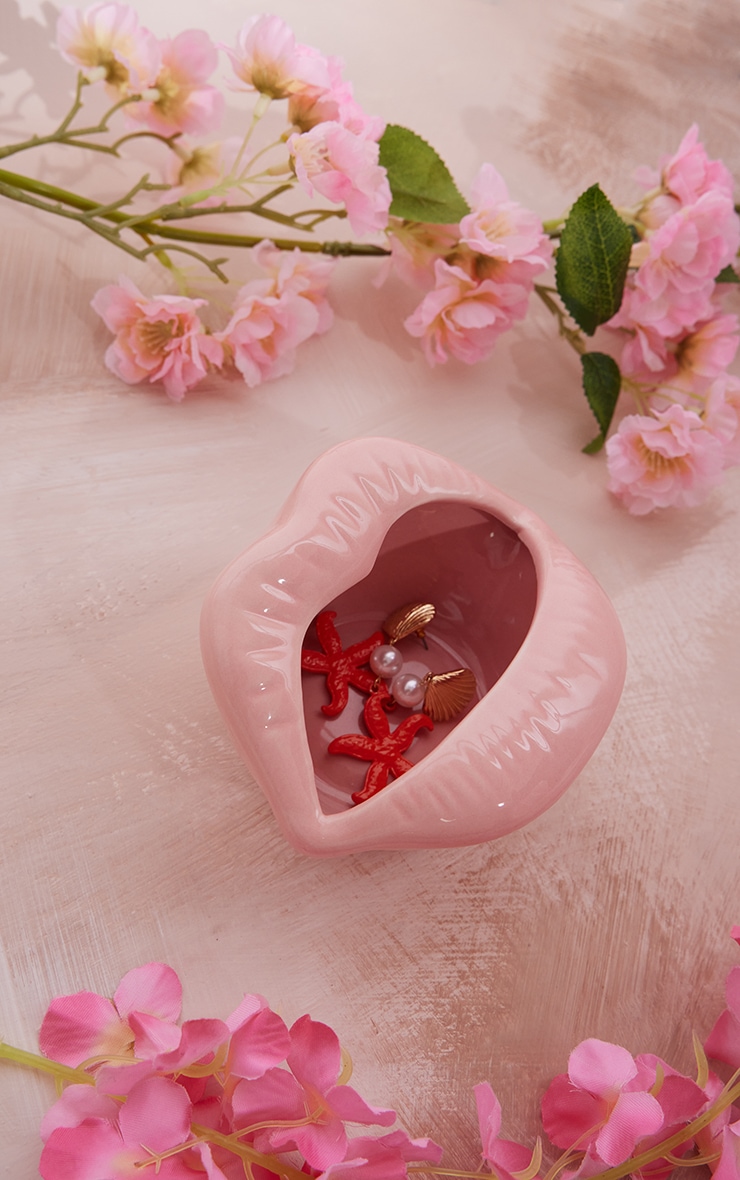 Pink Lips Trinket Tray image 1