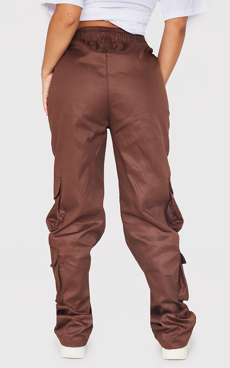 Petite Chocolate Low Rise V-hem Cargos image 3