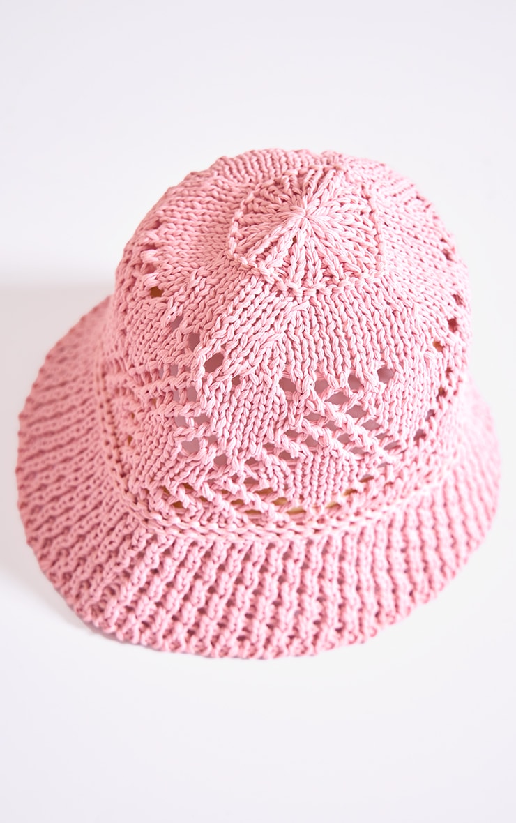 Babyhug Free Size Bucket Cap with Teddy Detailing -  Pink