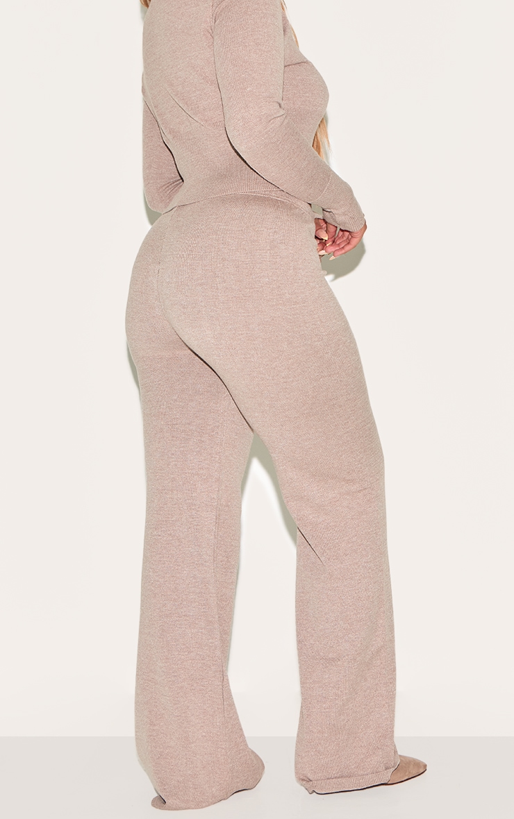 Shape Mocha Knitted Tie Waist Pants image 3