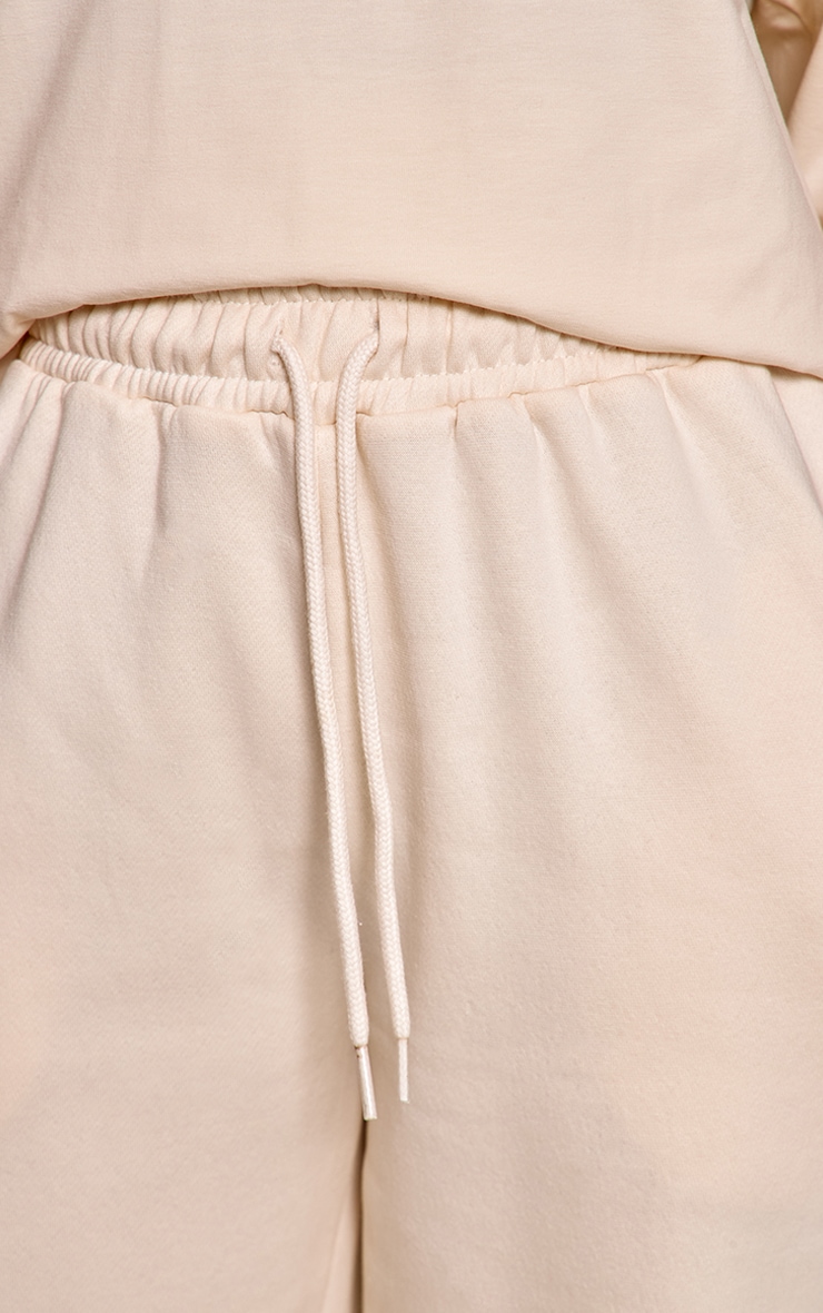 Petite Cream Oversized Wide Leg Sweatpants image 4