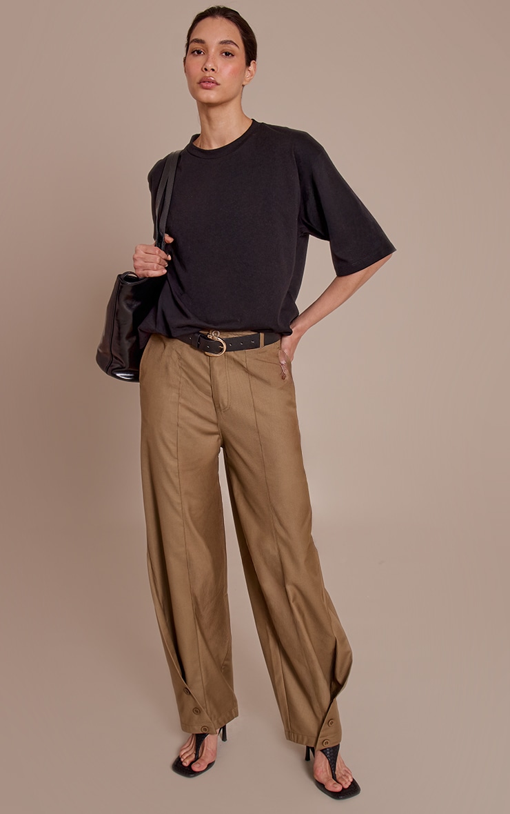 Black Oversized Boxy T Shirt image 3