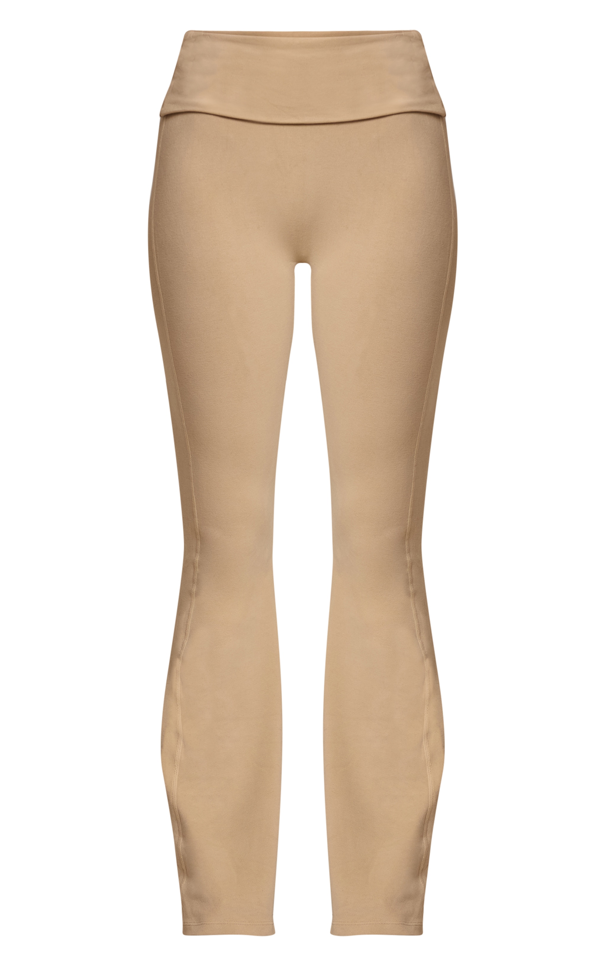 Pantalon de yoga doux en coton mélangé beige image 5