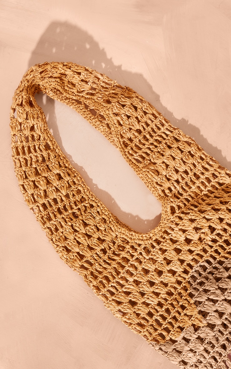 Natural Raffia Beach Tote Bag image 3