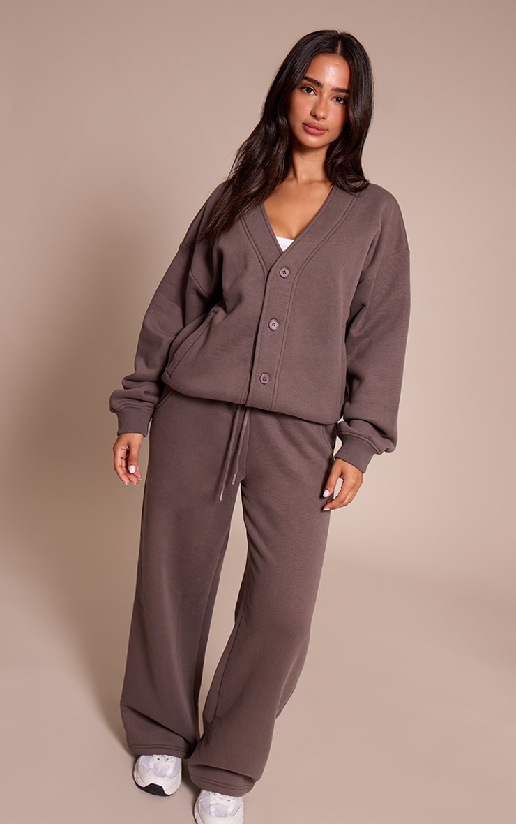 Petite Sweat gris anthracite à boutons à poches sur les côtés image 3