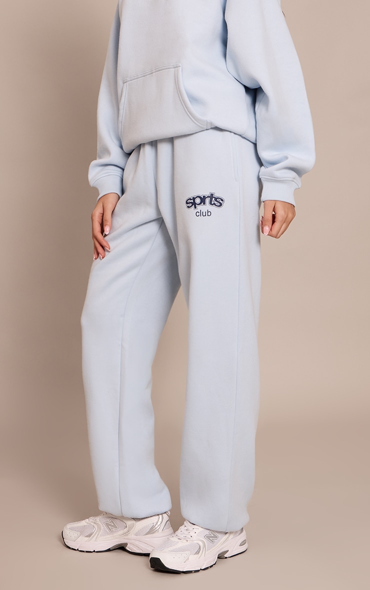 Light Blue PLT Sports Club Cuffed Sweatpants image 2