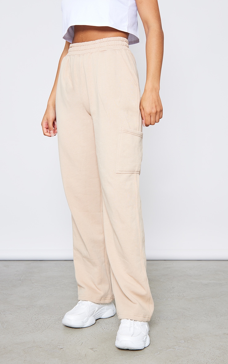 New Nude Wide Leg Washed Joggers image 2