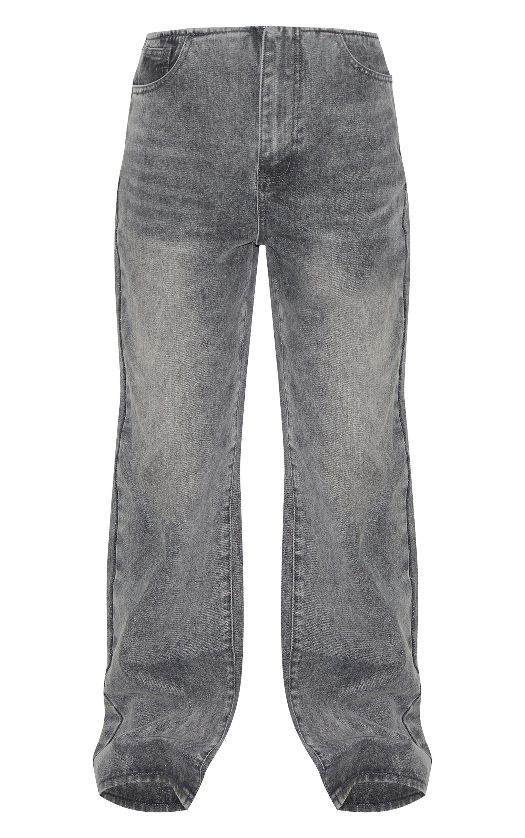 Petite Jean large gris à taille mi-haute invisible image 5