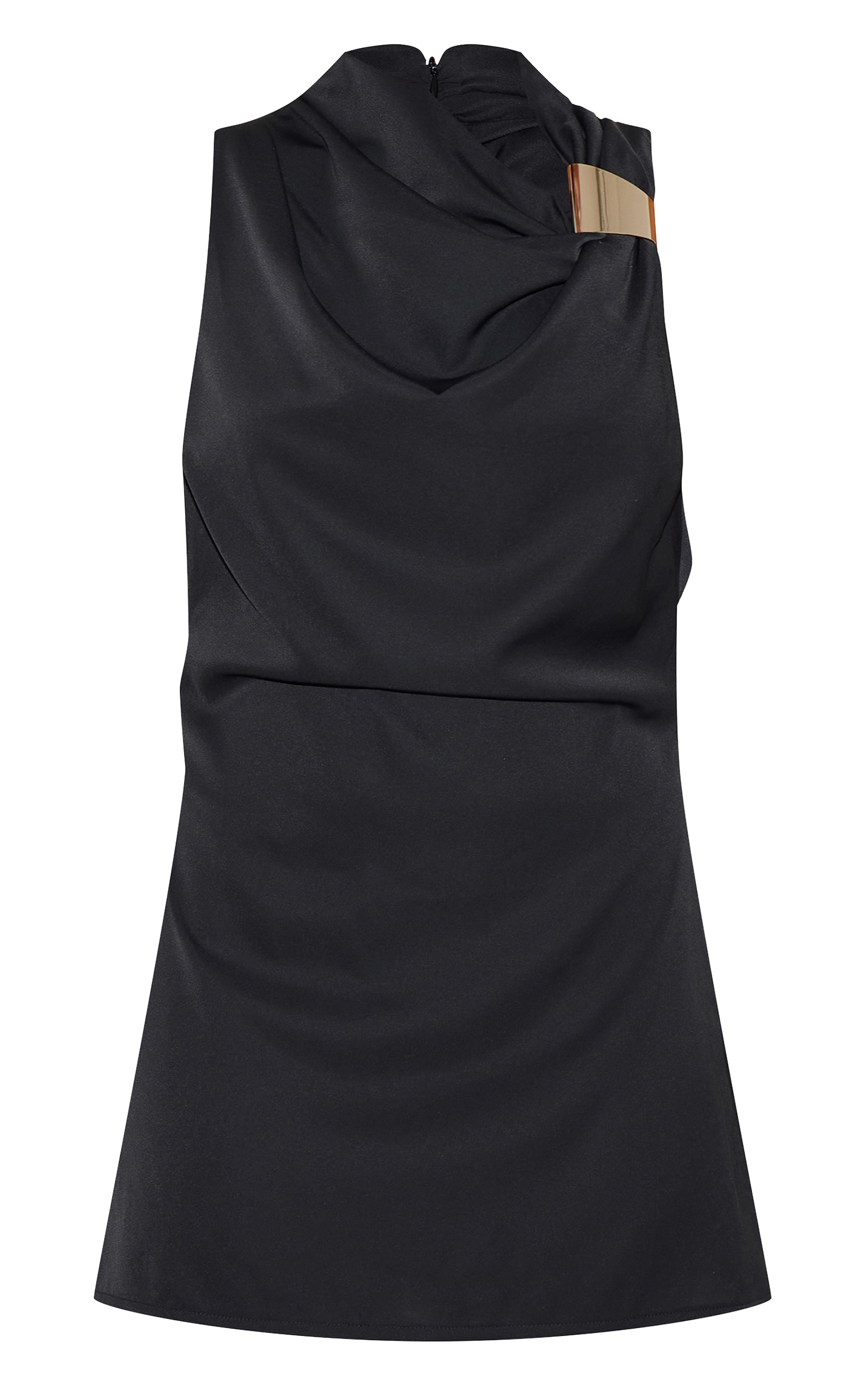 Black Trim Shift Mini Dress image 5